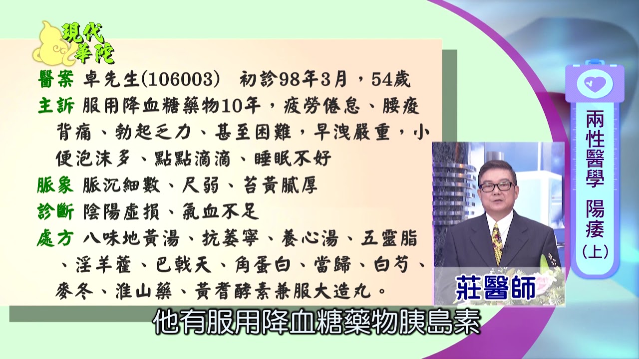 糖尿病與陽痿及醫案解析