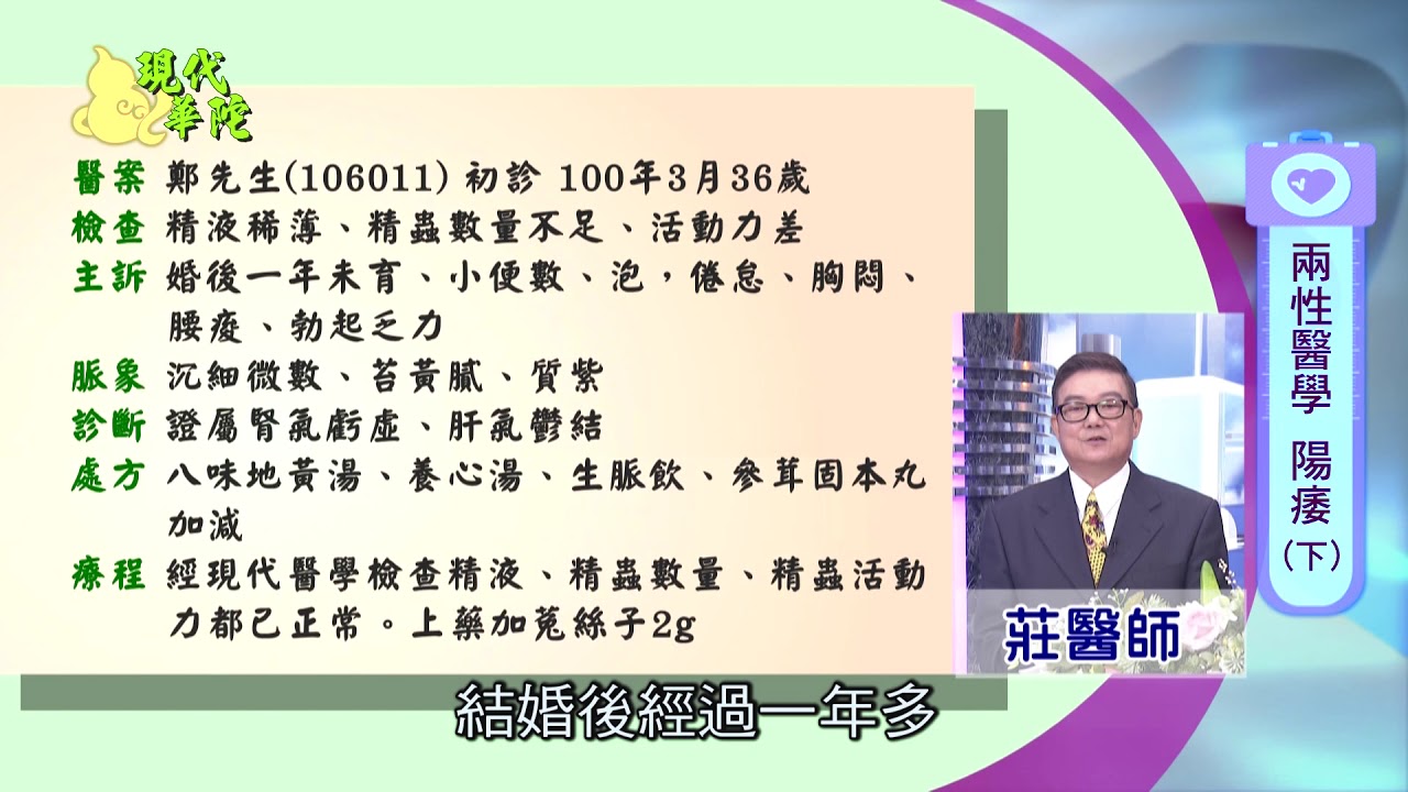 精液與不孕症與陽痿及醫案解析